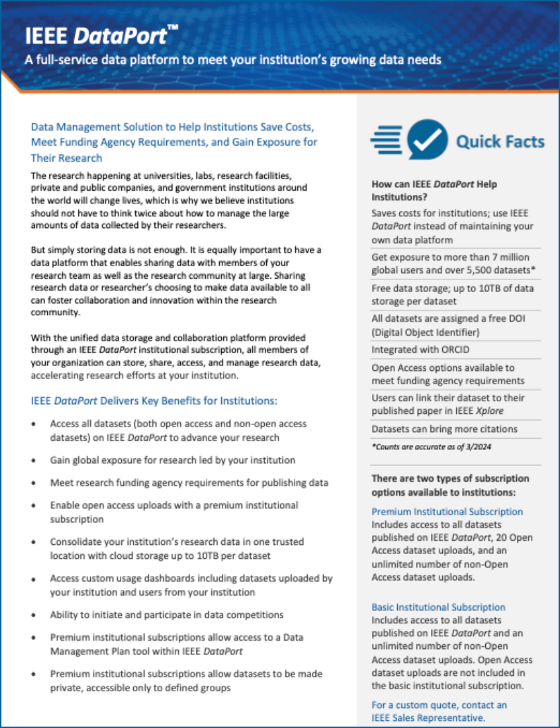 DataPort Fact Sheet