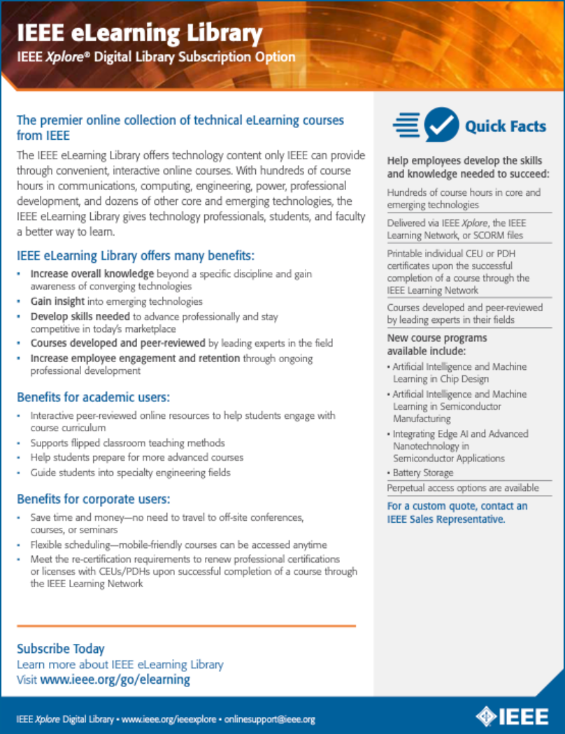 eLearning Library 2024 Fact Sheet